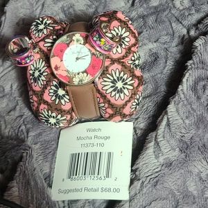 Vera Bradley Watch and Earrings in Box